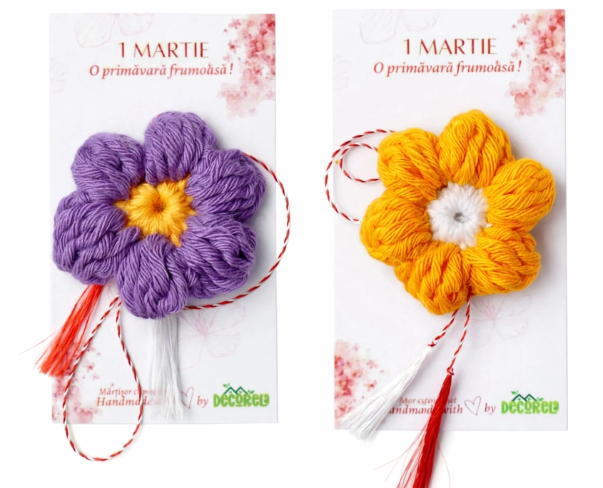 martisoare crosetate handmade